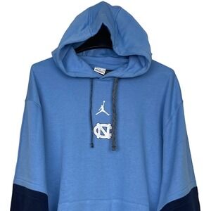 Jordan Brand UNC Tar Heels Hoodie Mens XL North Carolina Blue Navy Jumpman